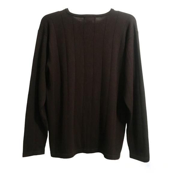 Dress Barn Long Sleeve Crew Neck cotton Blend Sweater - Picture 4 of 5